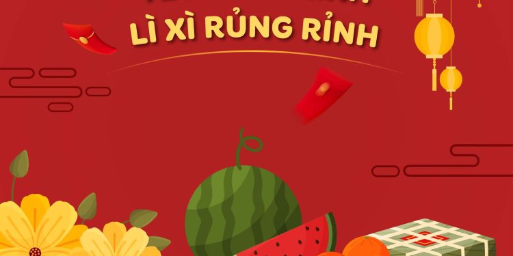 tết lung linh lì xì rủng rỉnh
